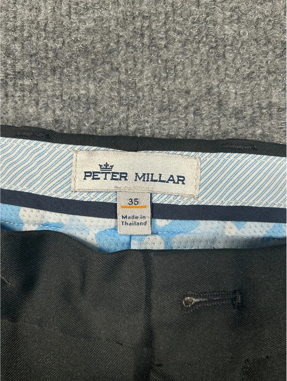 Peter Millar Black Chino Shorts Size 35